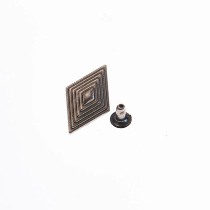 飾りカシメ 21.5×13.5mm 10組 合金製 バッグ用金具 MG00035