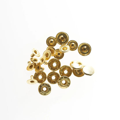 バネホック 直径12.5mm 20組入り 真鍮製 4色 mg0004-1