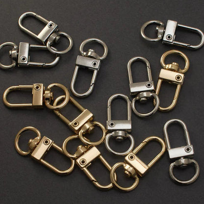 スナップフック　約14mm×30mm mg241業務用 問屋 お徳用 作家 バッグ カバン 金具 フック ゴールド シルバー ブラック キーホルダー パーツ 持ち手 ショルダー 回転 クリップ DIY ハンドメイド 手芸 手作り