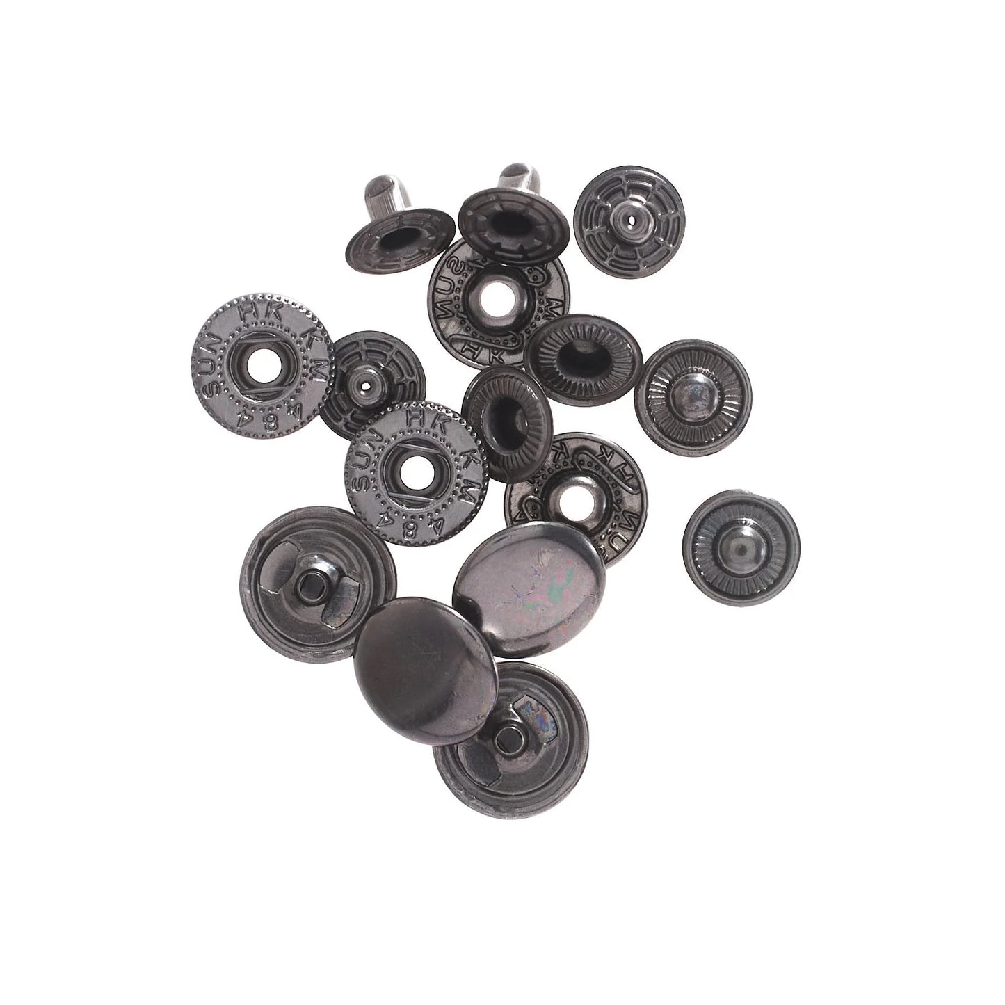 バネホック 直径15mm 20組入り 真鍮製 4色 mg0004-2