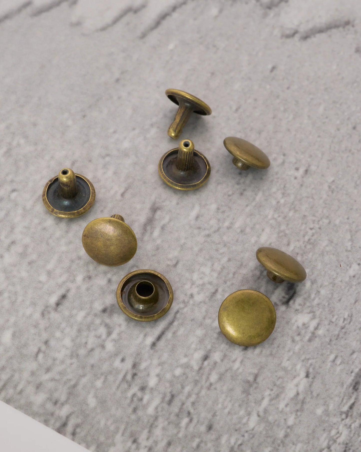 両面カシメ 10mm 鉄製 100個入り レザークラフト金具 mg0001-2