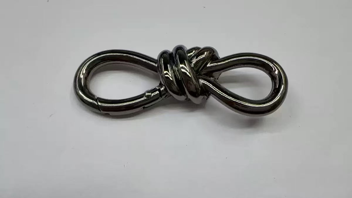 S字カラビナ 74mm メタル製 バッグ金具 ショルダーストラップ用 1個mg0750