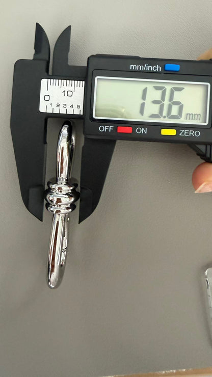 高級バッグ用 カラビナ S字型スプリングフック 64.7mmx｜メタル金具｜バッグ・ショルダーストラップ用