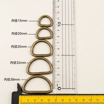 Dカン 内径20mm 線径3mm 真鍮古美 10個入り 鉄製 mg0020