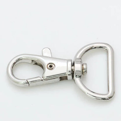ナスカン 尾内径約 25mm 10個入り mg0110-25 ナスカンまとめ買い 卸 業務用 問屋 お徳用 作家 バッグ カバン 金具 フック ゴールド シルバー ブラック キーホルダー パーツ 持ち手 ショルダー 回転 クリップ DIY ハンドメイド 手芸 手作り
