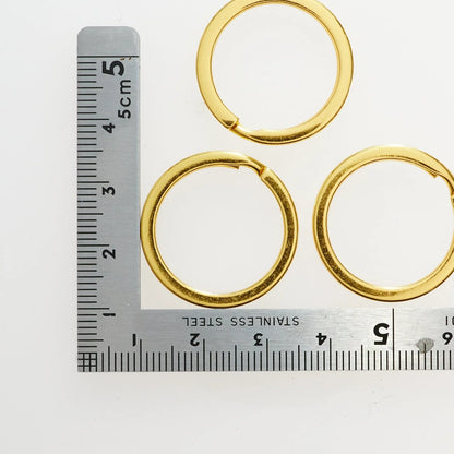 平二重リング 外彄25mm 線彍1.7mm 5色展開 20個入り mg0088