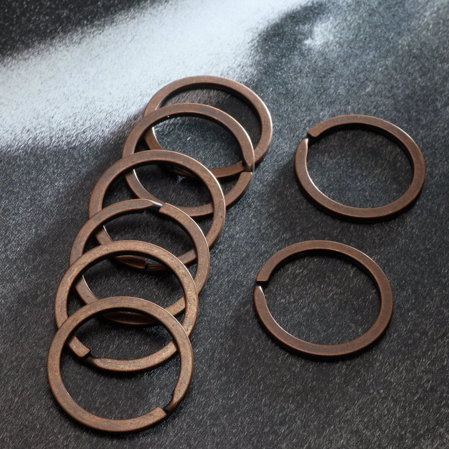 平二重リング 外彄25mm 線彍1.7mm 5色展開 20個入り mg0088