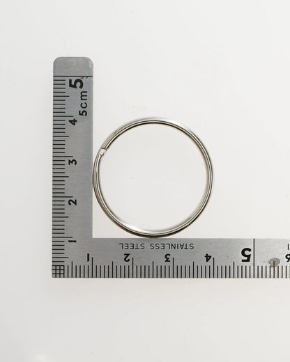 二重リング マルカン 外径30mm 鉄製 10個入り キーホルダー・ハンドメイド用 mg0089-30