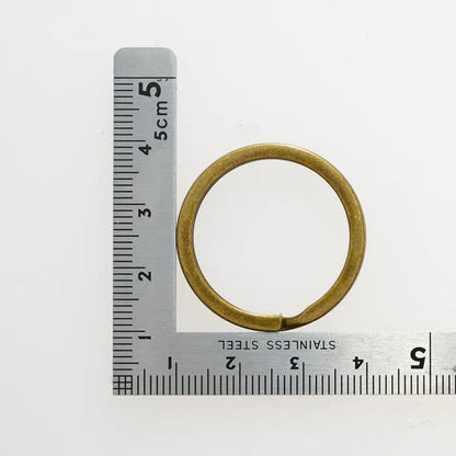 二重リング マルカン 外径30mm 鉄製 10個入り キーホルダー・ハンドメイド用 mg0089-30
