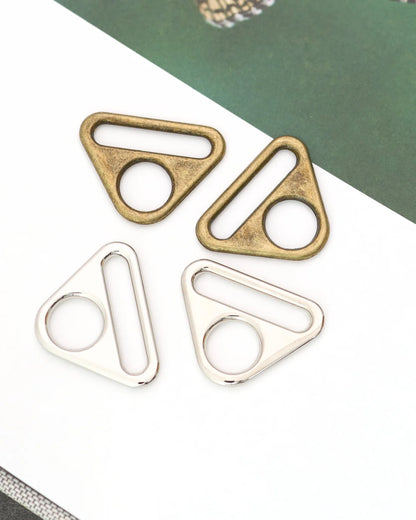 三角形バックル 32mm 2個入り 合金製 バッグ金具 mg0125-3