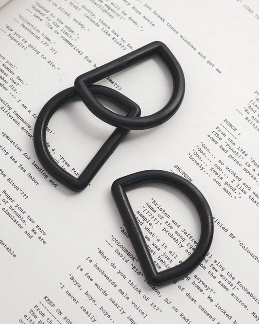 プラスチックDカン 32mm 10個入り バッグ・リュック用 軽量 ハンドメイド パーツ