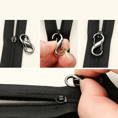 S字カラビナ 合金製 終28×13mm 5個入り 5色 キーホルダー バッグ金具 mg0126