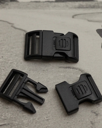 ロック付きプラスチックサイドリリースバックル 5個入り バッグ金具 mg0244