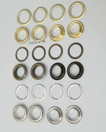 ハトメ 穴径5mm 足長4mm 100個入り 鉄製 両面ハトメ mg0002