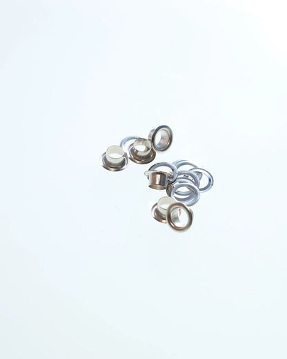 ハトメ 穴径5mm 足長4mm 100個入り 鉄製 両面ハトメ mg0002