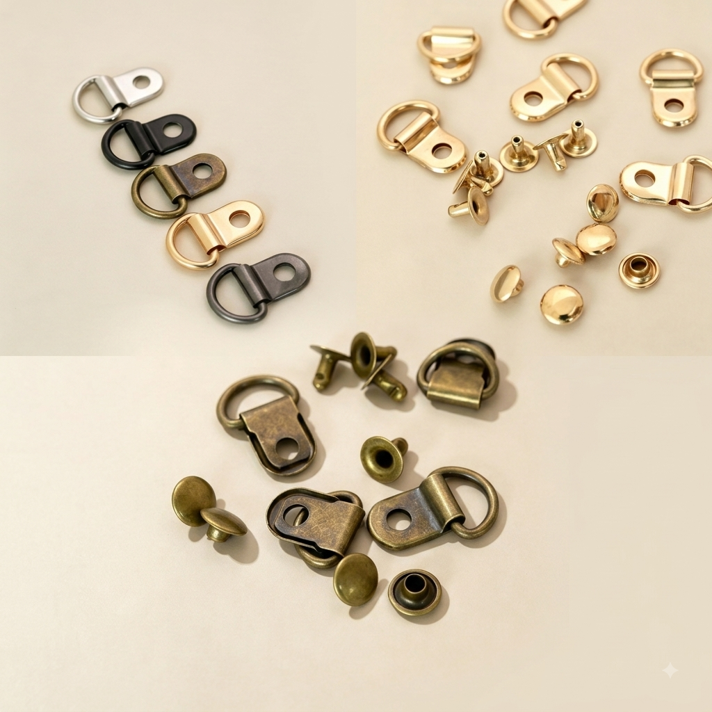 吊カン カシメ付き 内径10mm 金属製 10組入り mg119-1
