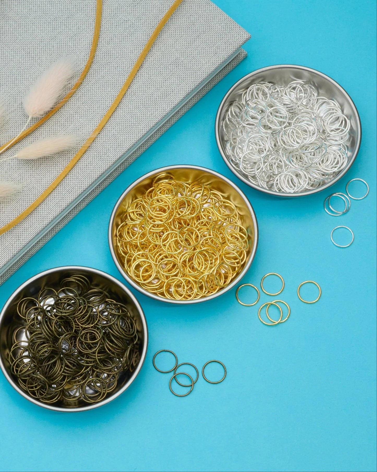 丸カン 8mm 鉄製 200個入り レザークラフト金具 mg0081-8