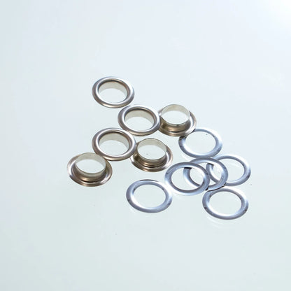 ハトメ 穴径8mm 足長4mm 100個入り 鉄製 両面ハトメ mg0002-1