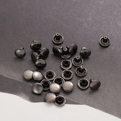 両面カシメ 8mm 鉄製 100個入り レザークラフト金具 mg0001-8