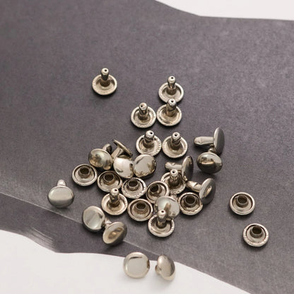 両面カシメ 8mm 鉄製 100個入り レザークラフト金具 mg0001-8