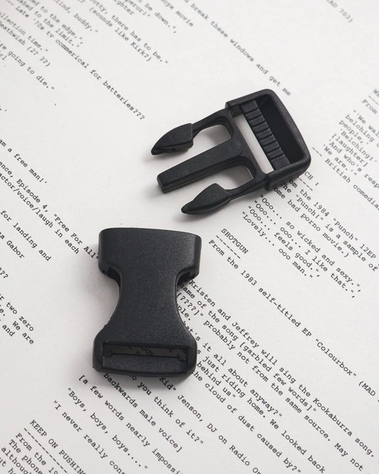 プラスチックサイドリリースバックル 20mm 5個入り プラスティック製 バッグ・リュック用 mg0229-20