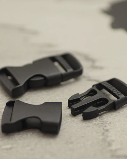 プラスチックサイドリリースバックル 15mm 5個入り プラスティック製 バッグ・リュック用 mg0229-15