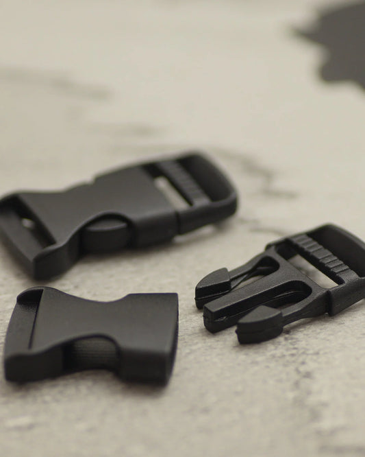 プラスチックサイドリリースバックル 15mm 5個入り プラスティック製 バッグ・リュック用 mg0229-15