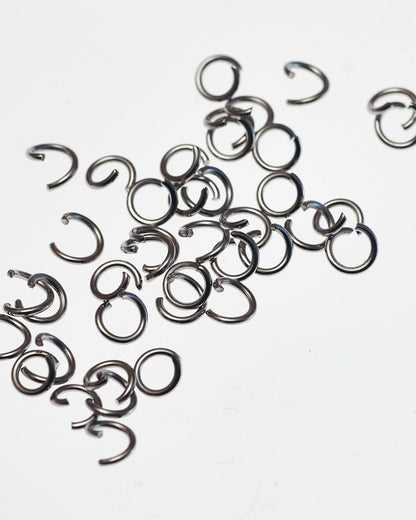 丸カン 4mm 鉄製 200個入り レザークラフト金具 mg0081-４