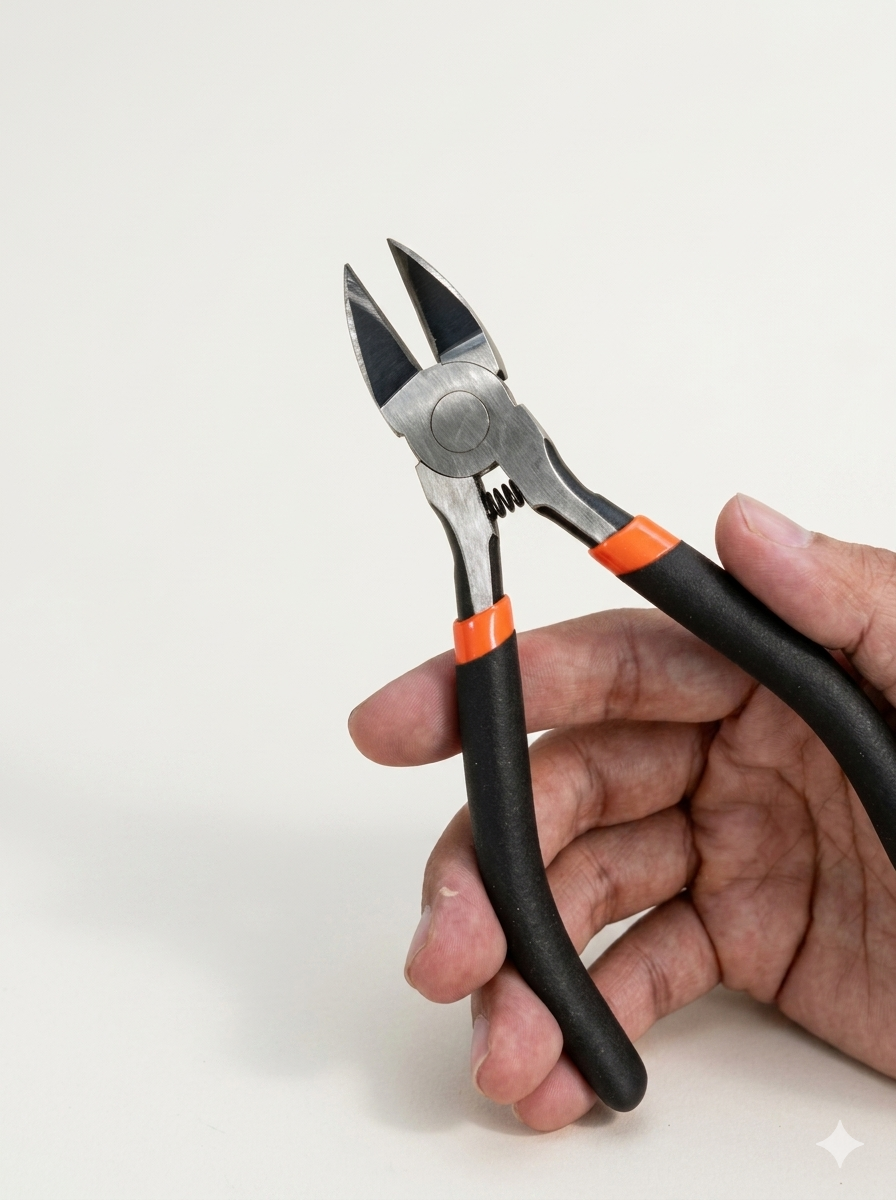 プラスチックカッティングプライヤー プラスチック・樹脂切断用 ハンドメイド・DIY工具 mg0137