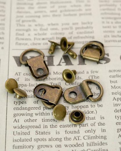 吊カン カシメ付き 内径10mm 金属製 10組入り mg119-1
