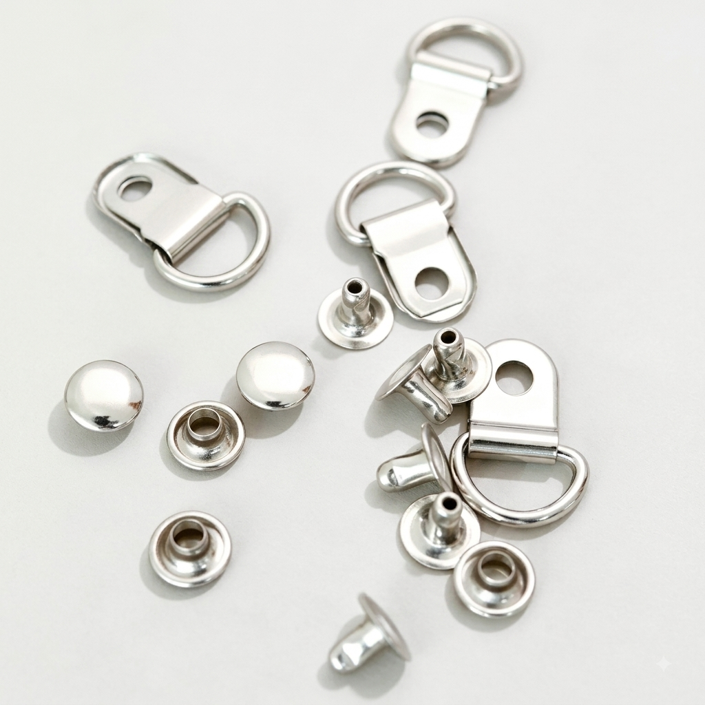 吊カン カシメ付き 内径10mm 金属製 10組入り mg119-1