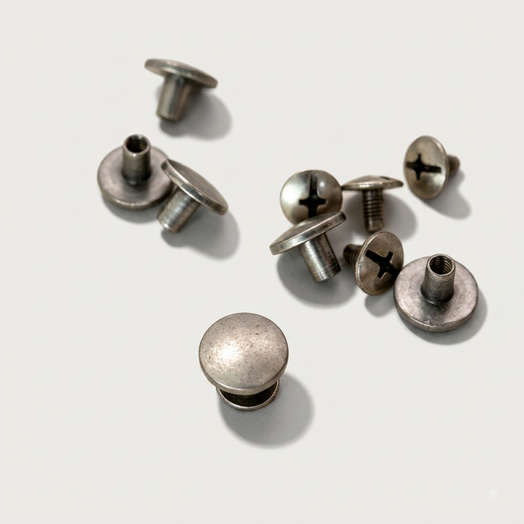 ネジ式の留め金具　カシメ 頭直径11㎜ mg0153-11