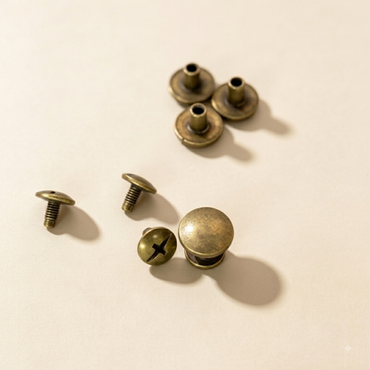 ネジ式の留め金具　カシメ 頭直径11㎜ mg0153-11