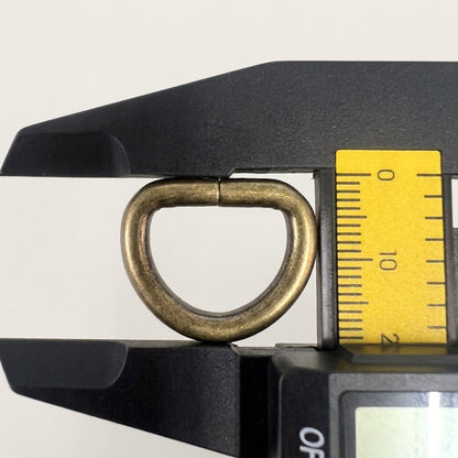 Dカン 内径20mm 線径3mm 真鍮古美 10個入り 鉄製 mg0020