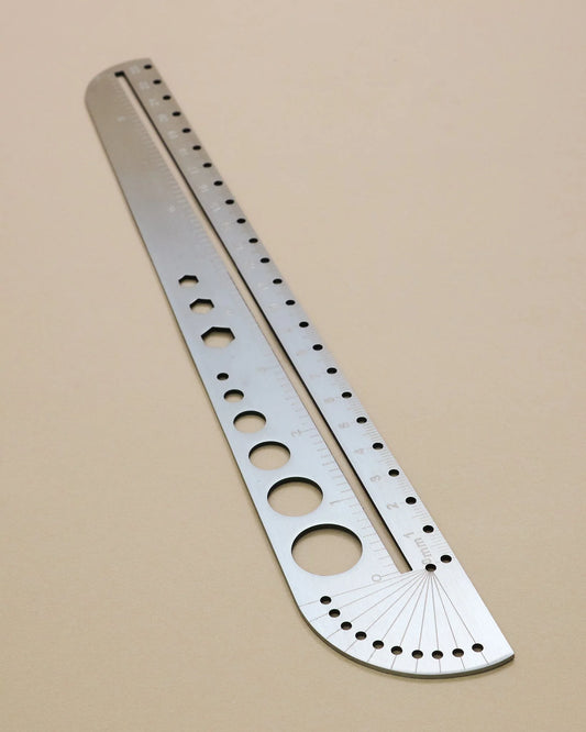 多機能定規 製図用 ステンレス 27cm mg164-16