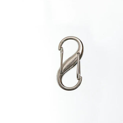 S字カラビナ 合金製 終28×13mm 5個入り 5色 キーホルダー バッグ金具 mg0126
