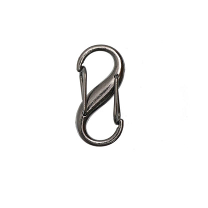 S字カラビナ 合金製 終28×13mm 5個入り 5色 キーホルダー バッグ金具 mg0126